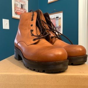 Ten Points Clarisse Veg Tanned Leather Boots(EU41)